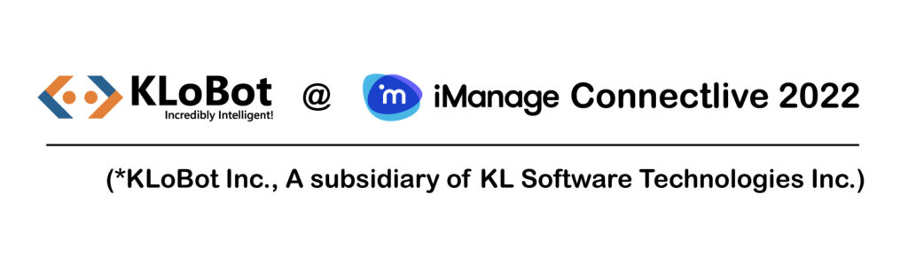 KLST ar iManage ConnectLive 2022