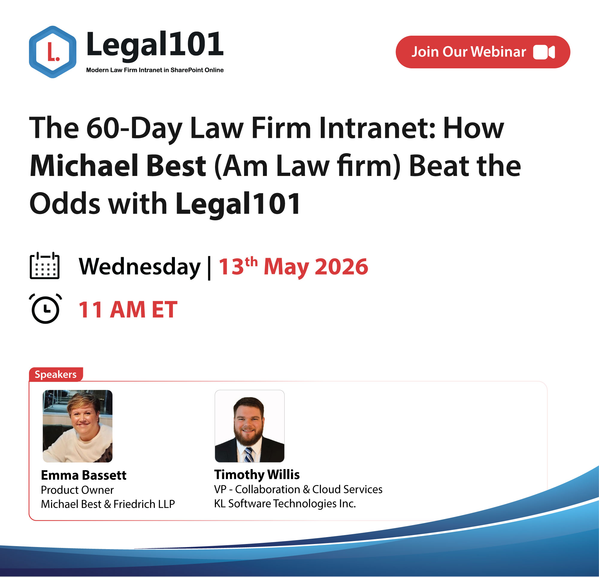 The 60-Day Law Firm Intranet: How Michael Best (Am Law firm) Beat the Odds with Legal101