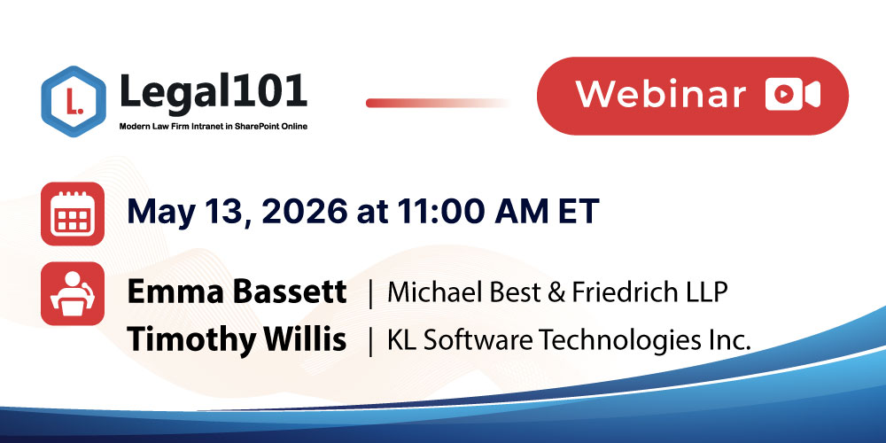 The 60-Day Law Firm Intranet: How Michael Best (Am Law firm) Beat the Odds with Legal101