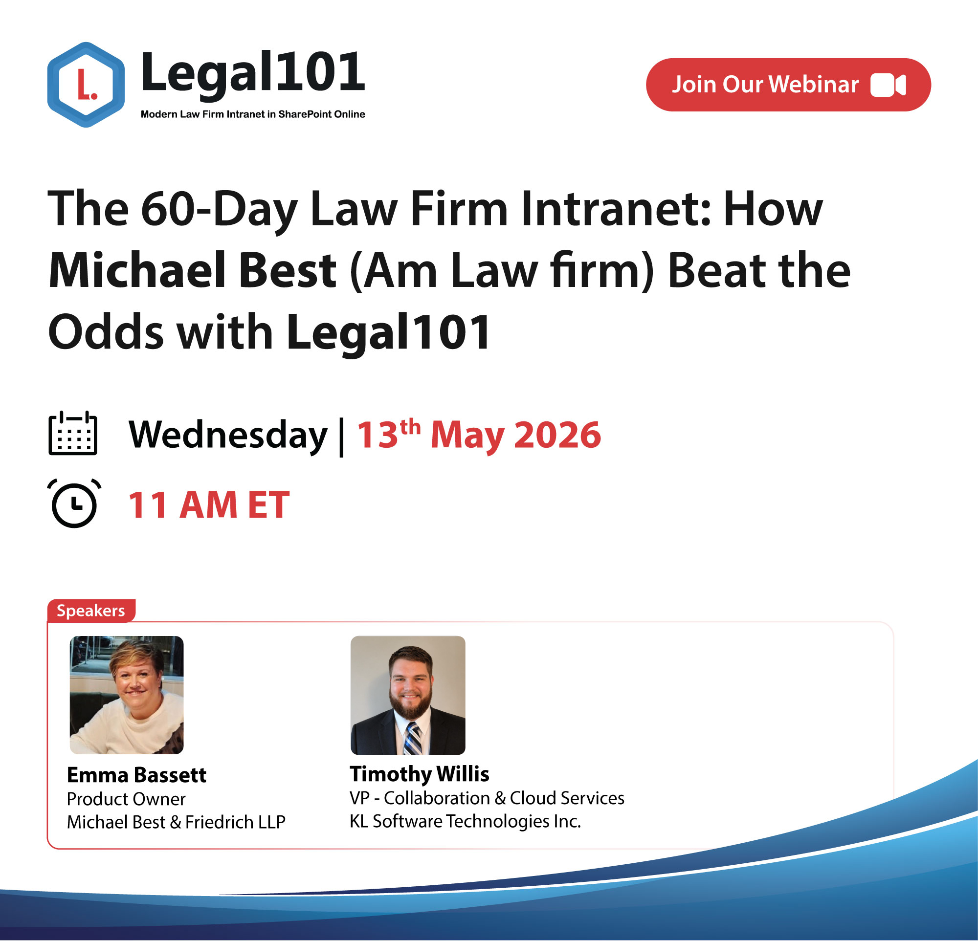 The 60-Day Law Firm Intranet: How Michael Best (Am Law firm) Beat the Odds with Legal101