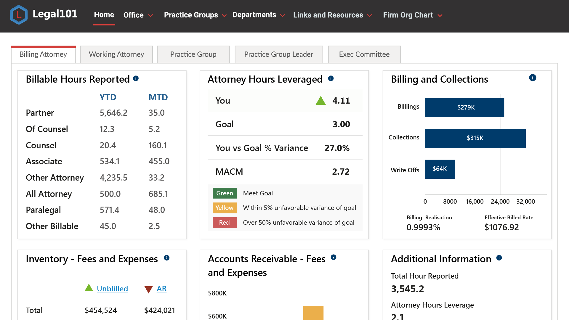 Matter Status & Billing Transparency