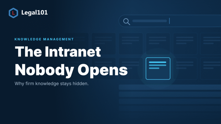 The Intranet Nobody Opens: Why Firm Knowledge Stays Hidden