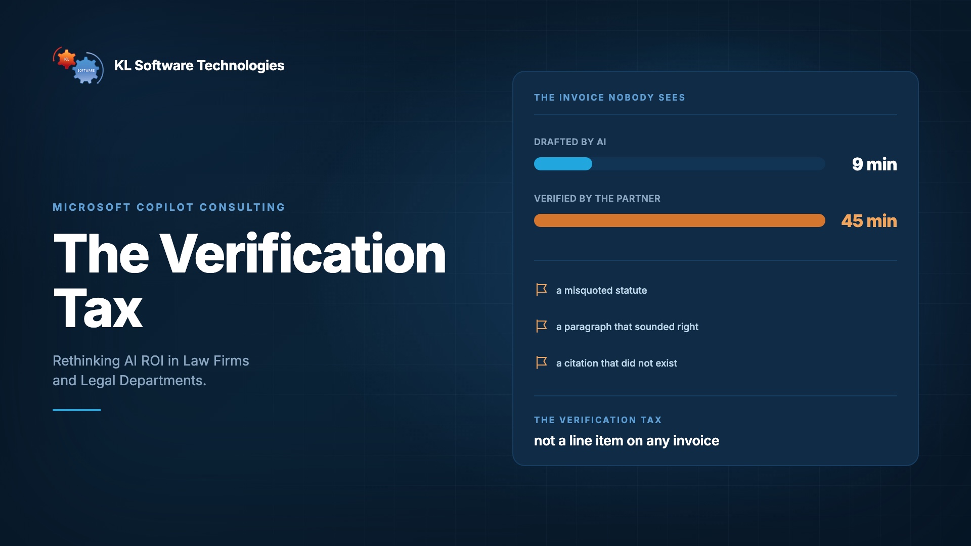 The Verification Tax: Rethinking AI ROI in Law Firms and Legal Departments