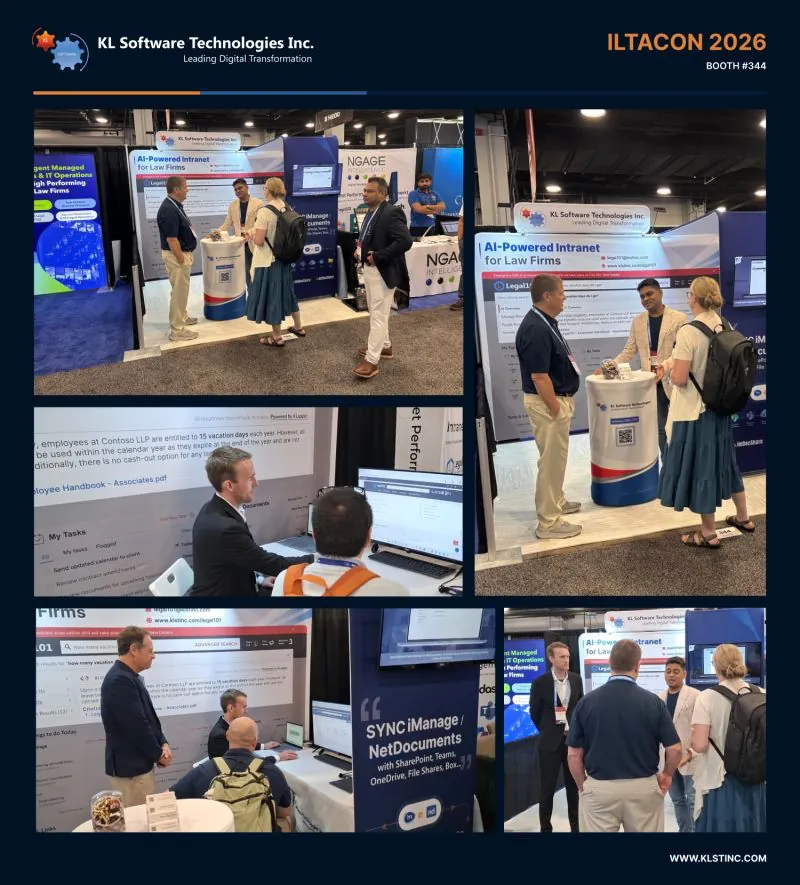Booth 344 Legal101 AI demo collage