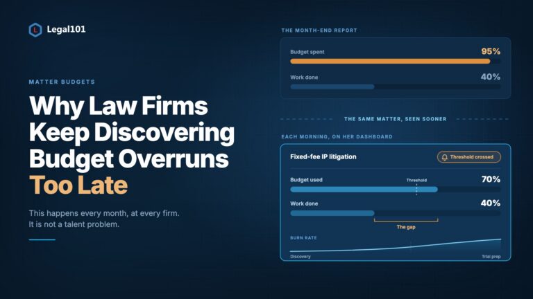 Matter Budget Overruns: Why Law Firms Find Out Too Late
